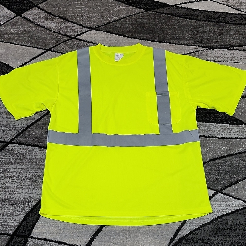 FORESTER HIGH-VISIBILITY CLASS 2 REFLECTIVE TRIM SAFETY PREFORMANCE WORK T-SHIRT